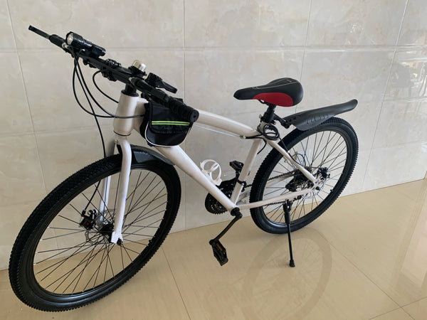 LPOW Bicycles Mountain Bike Off-Road Men and Women Adult Lightweight Double Disc Brake Variable Speed Student City Shock Absorbing Bicycle